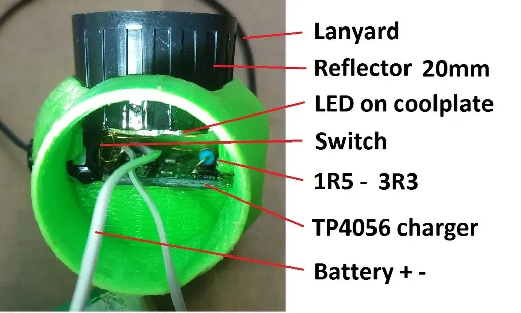 Đèn LED "Đầu Xanh" dùng pin 18650 - Image 13