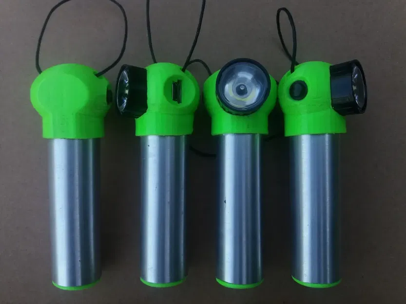 Đèn LED "Đầu Xanh" dùng pin 18650 - Image 33