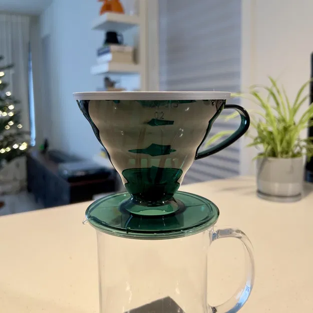 Nắp V60 Coffee Dripper (Size 2) - Weird Coffee Person - Image 2