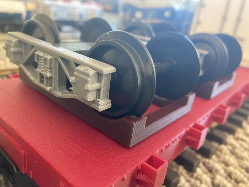 G-Scale 1:29 Dollie Cho Khung Xe Tải Kèm Bánh Xe Nhựa - Image 1