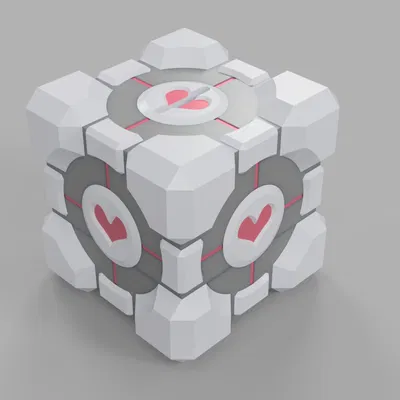 Companion Cube Piggy bank