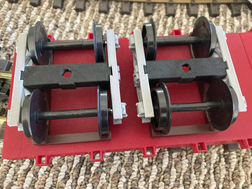 G-Scale 1:29 Dollie Cho Khung Xe Tải Kèm Bánh Xe Nhựa - Image 2