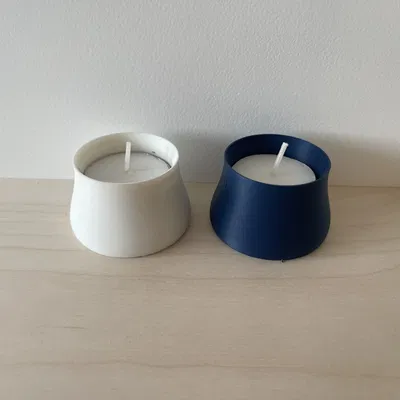 Chân nến đỉnh xòe dễ thương, phù hợp cho nến tealight