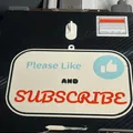 3D-Printed Sign: "Please Like and Subscribe" with Adhesive Hook - Thumbnail 2