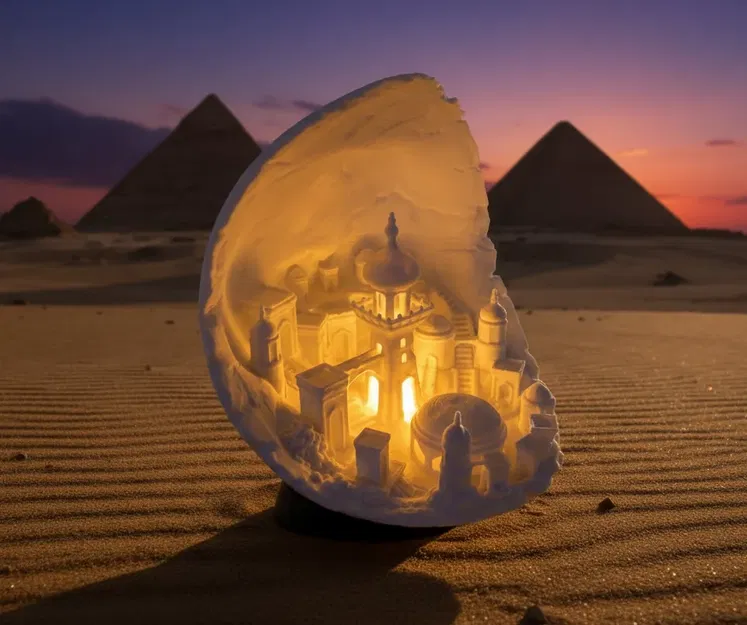 Chân đèn LED Tealight Mở rộng Moon City 2.0 - Image 1