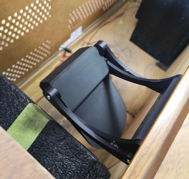 "Stow-away" Cantilevered Phone Stand with NFC tag recess and magnetic position lock - Image 3