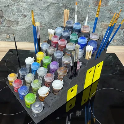 Tự làm khay sơn cho 36 lọ màu Citadel và Miniature