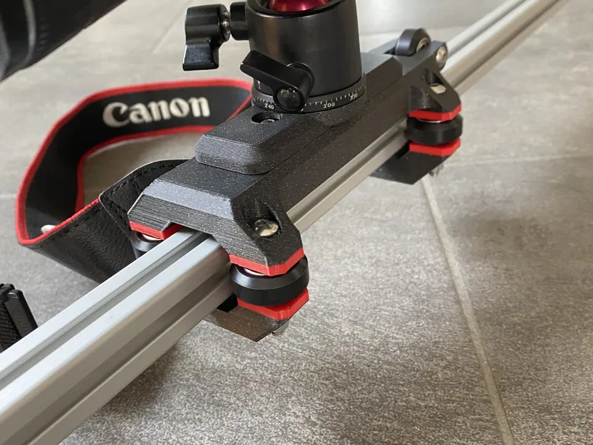 3D Printed Camera Slider for 20mm Construction Profile - Image 2
