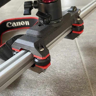 3D Printed Camera Slider for 20mm Construction Profile
