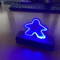 Biển báo Meeple Neon (sợi đèn LED dẻo) - Thumbnail 1