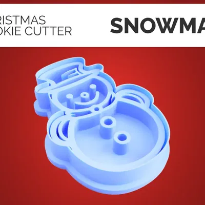 Khuôn Cắt Bánh Giáng Sinh Hình Người Tuyết