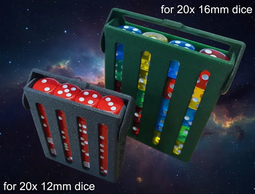 Hộp Xúc Xắc Có Nắp Xoay Cho Viên 12mm và 16mm - Image 1