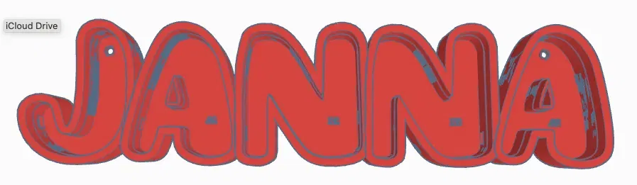 Đèn Tên LED JANNA (Phiên Bản In 3D) - Image 2