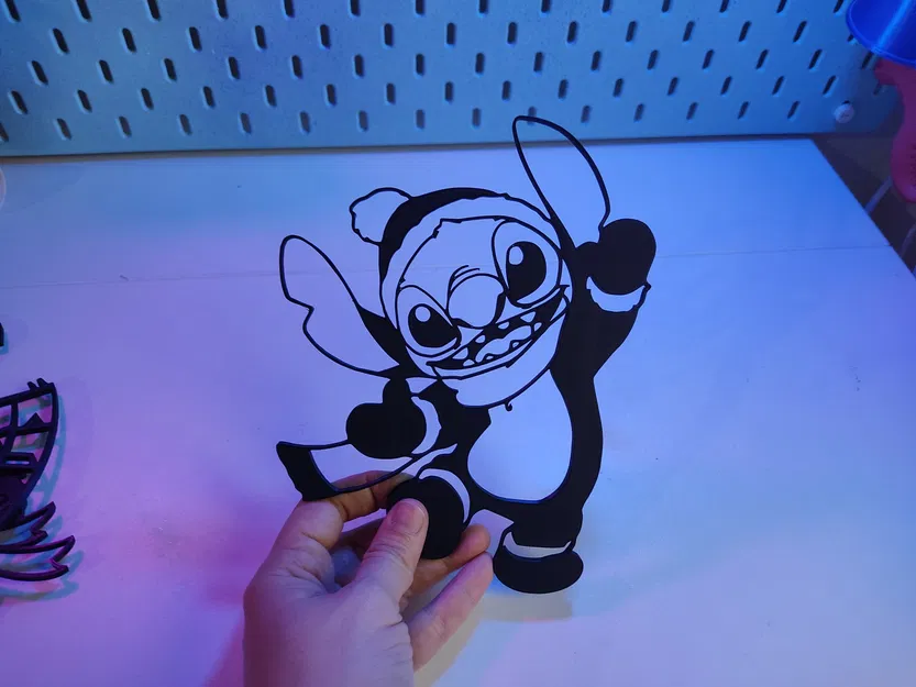 Tranh tường 2D Ông Già Noel Stitch - Image 1