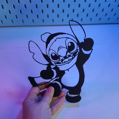 Tranh tường 2D Ông Già Noel Stitch