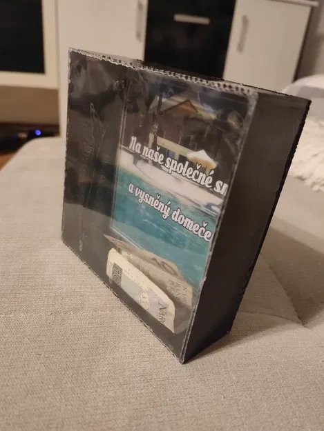 Hòm Tiết Kiệm Có Kính Nhìn Xuyên và Lời Nhắn Mặt Sau - Image 4