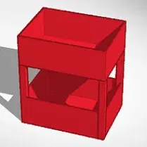 Hộp lưu trữ để bàn hai tầng