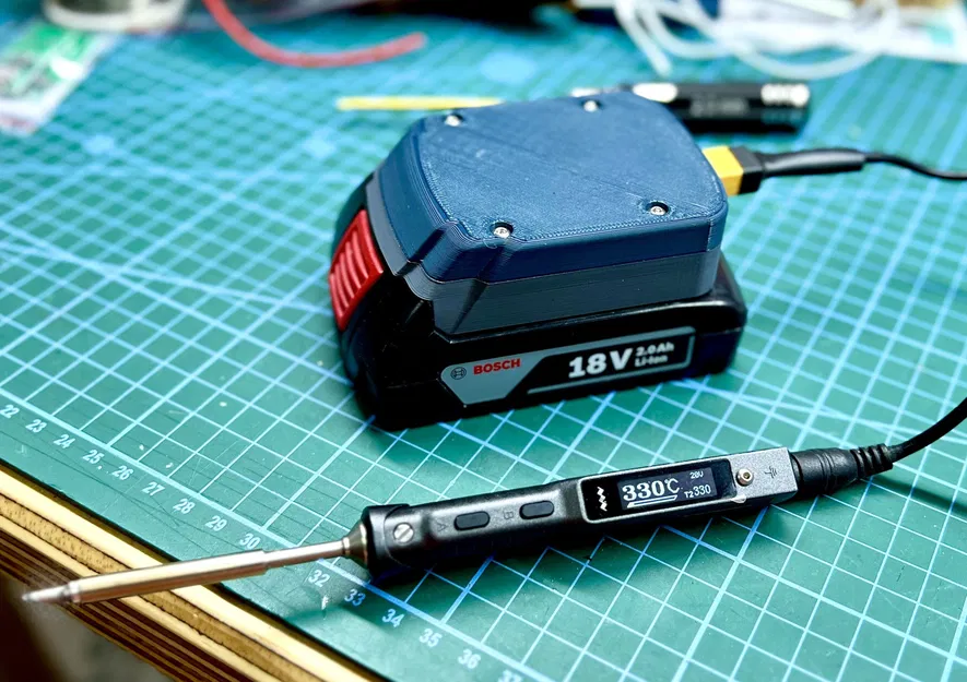 Bộ Chuyển Đổi Pin Bosch 18V sang XT60 - Có CAD - Image 1