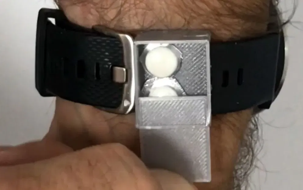 Hộp Đựng Thuốc Kẹp Dây Đồng Hồ / Pastillero para la correa del reloj - Image 4