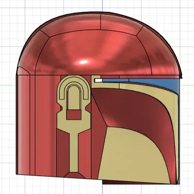 Mũ Bảo Hiểm Mandalorian Phong Cách Iron Man