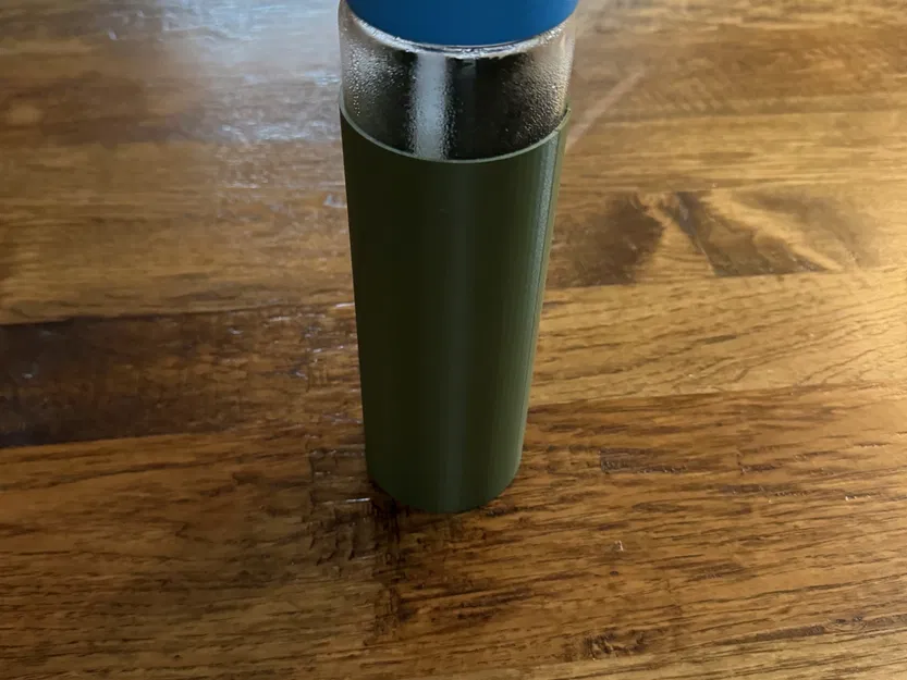 Clear Glass Water Bottle Cover - Image 1