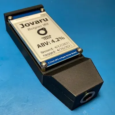 Tay Nắm Vòi Bia Màn Hình E-Paper