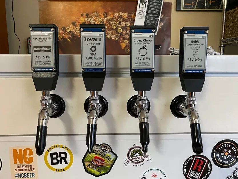 Tay Nắm Vòi Bia Màn Hình E-Paper - Image 3