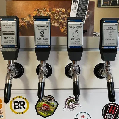 Tay Nắm Vòi Bia Màn Hình E-Paper