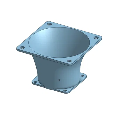 Bộ chuyển đổi ống dẫn quạt 40mm sang 60mm