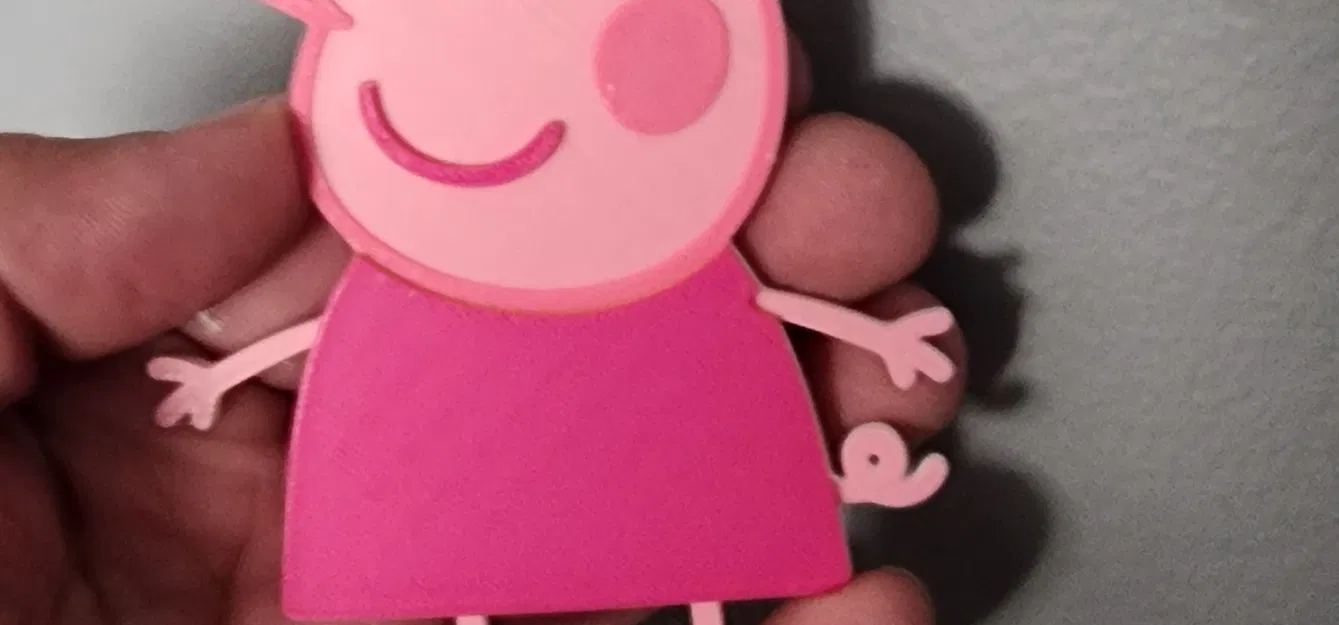 Thiết Kế Peppa Pig 6 Màu In Nhiều Lớp Cho Máy In 1 Màu - Image 3