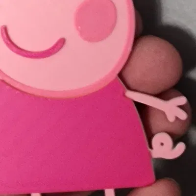 Thiết Kế Peppa Pig 6 Màu In Nhiều Lớp Cho Máy In 1 Màu