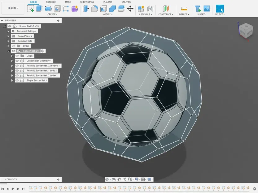 Soccer Ball Including Parametric .f3d - Image 2