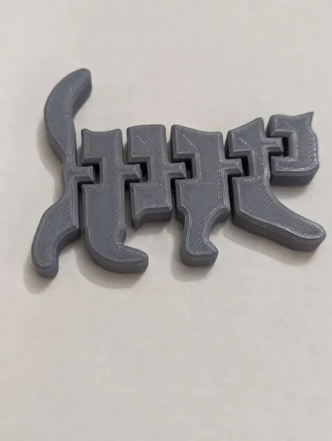 Articulated Cat with Chamfers - Image 1