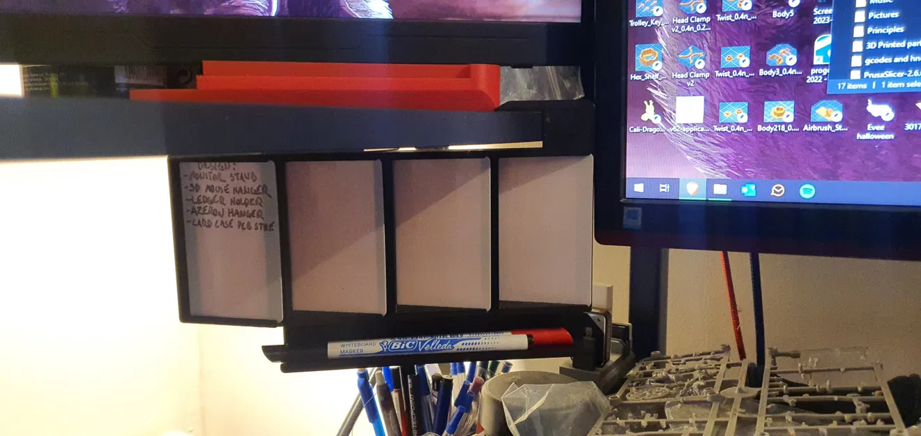 Dry Erase Note Under Shelf Holder - Image 1