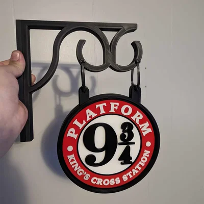 Biển Báo Sân Ga 9 ¾ Treo Tường