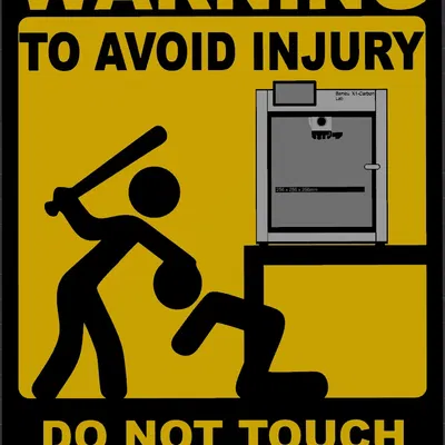 Warning sign Bambu Lab X1