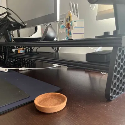 Chân đế màn hình - họa tiết lục giác