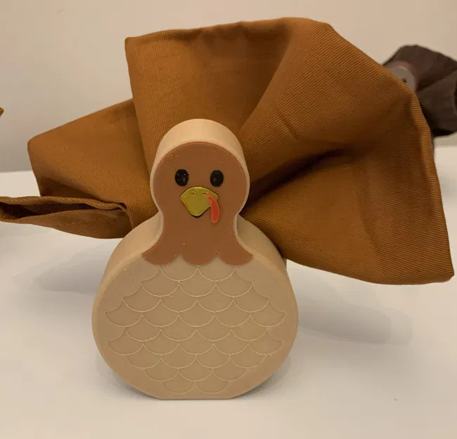 Chân Giữ Khăn Ăn Hình Gà Tây - Image 1