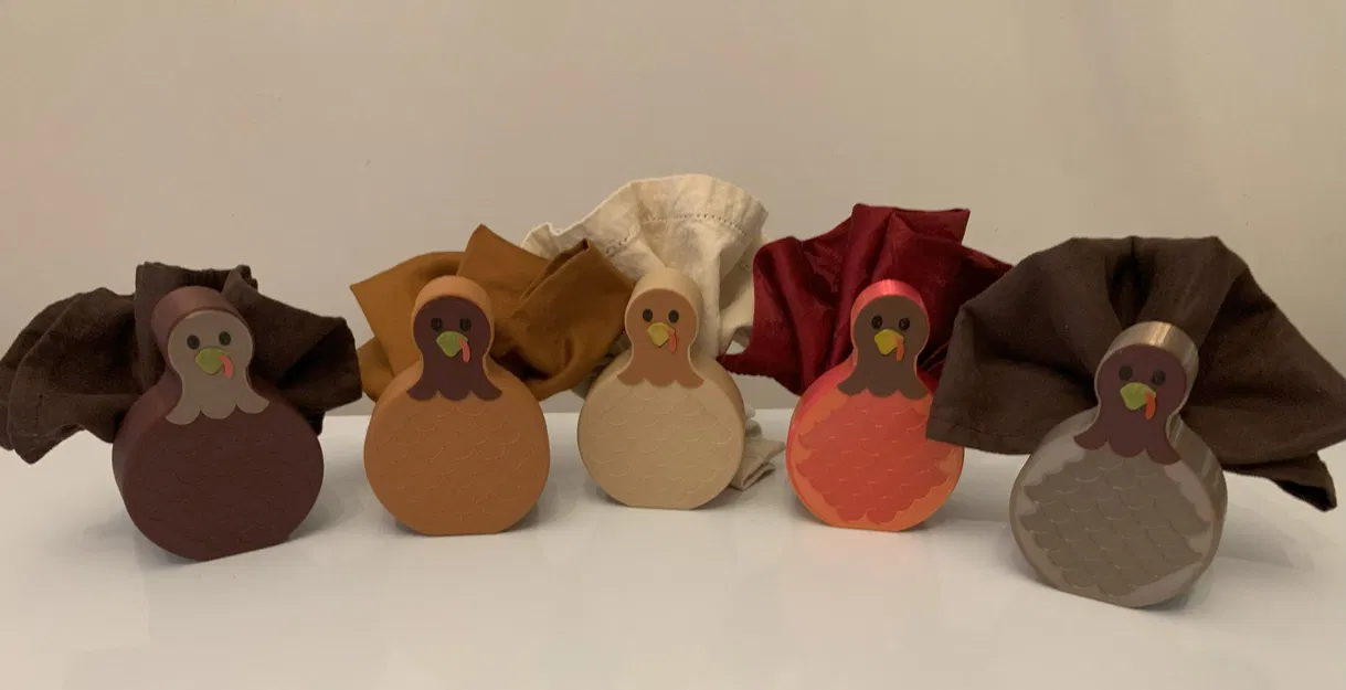 Chân Giữ Khăn Ăn Hình Gà Tây - Image 4