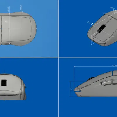 KHUÔN TEST ZS-V1 Chuột Thử Nghiệm Hình Dáng (Dựa trên Vaxee XE)