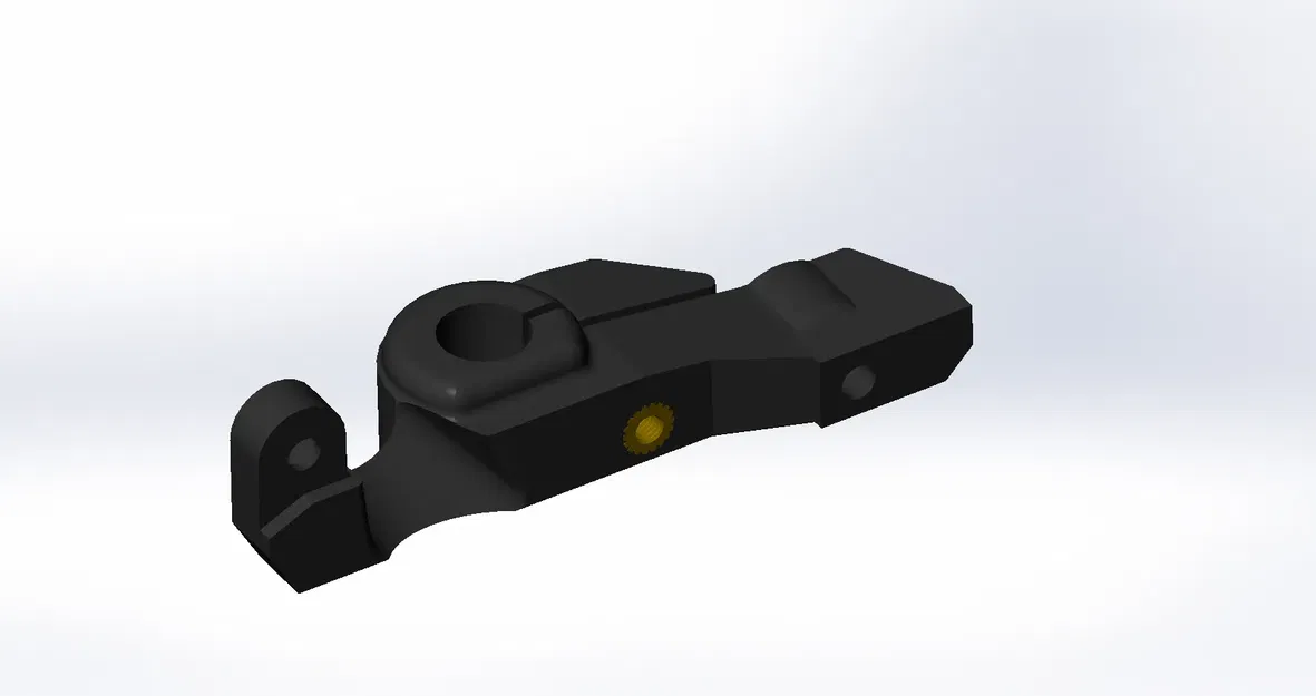 Prusa MINI/MINI+ MINDA holder with cable stress relif and M3 heat set insert - Image 1