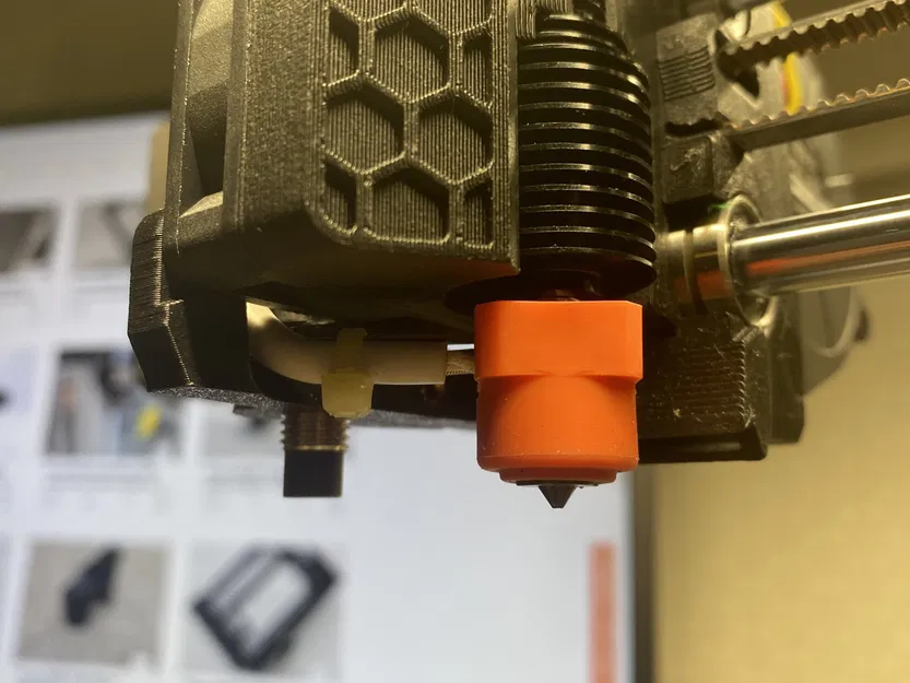 Prusa MINI/MINI+ MINDA holder with cable stress relif and M3 heat set insert - Image 3