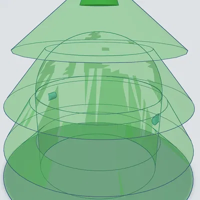 Nắp Chân Cứu Xe Hơi Hình Cây Thông Noel (Bóng)