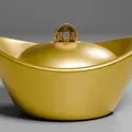Chinese Gold Piggy Bank - Thumbnail 1
