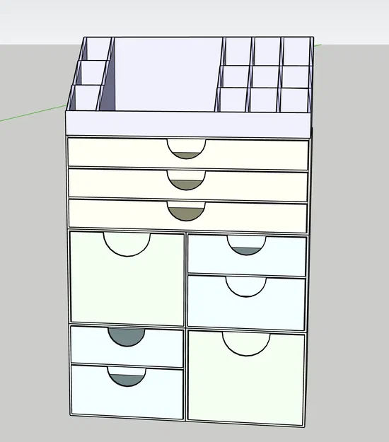 Tổ Chức Mỹ Phẩm ORGANIZZATORE GT133 - Image 3