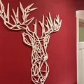 Đầu Hươu Đầu Nai Phong Cách Low Poly - Kích Thước Lớn - Thumbnail 2
