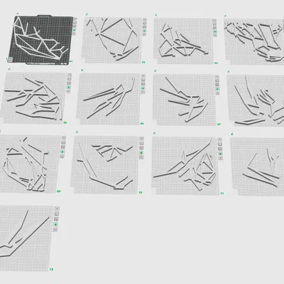 Đầu Hươu Đầu Nai Phong Cách Low Poly - Kích Thước Lớn