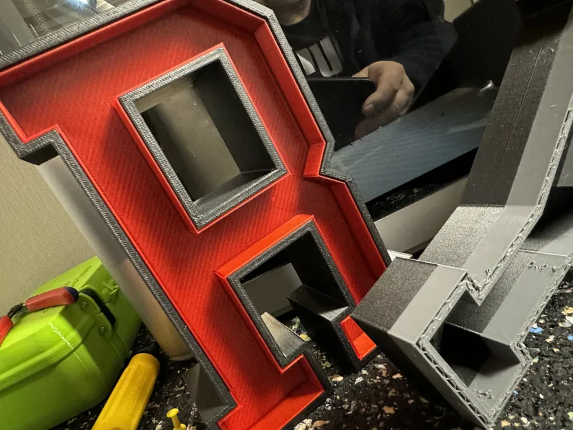 Bộ Chữ Cái RYKO Phong Cách College Cho Đèn LED - Image 1