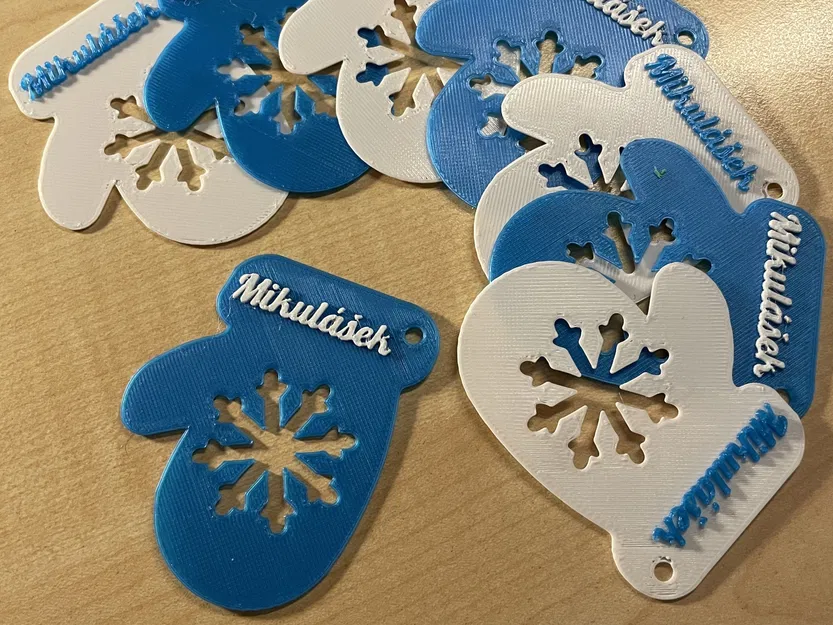 Palčák (rukavice) visačka na dárek - Image 1