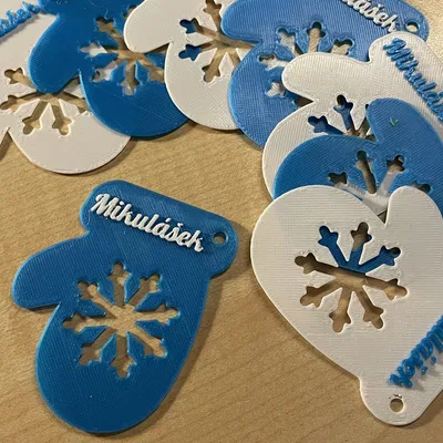 Palčák (rukavice) visačka na dárek